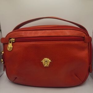 Versace Red Leather Women's Bag
